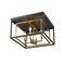 Z-Lite Euclid 4 Light Flush Mount, Olde Brass + Bronze 457F-OBR-BRZ - alternate 5